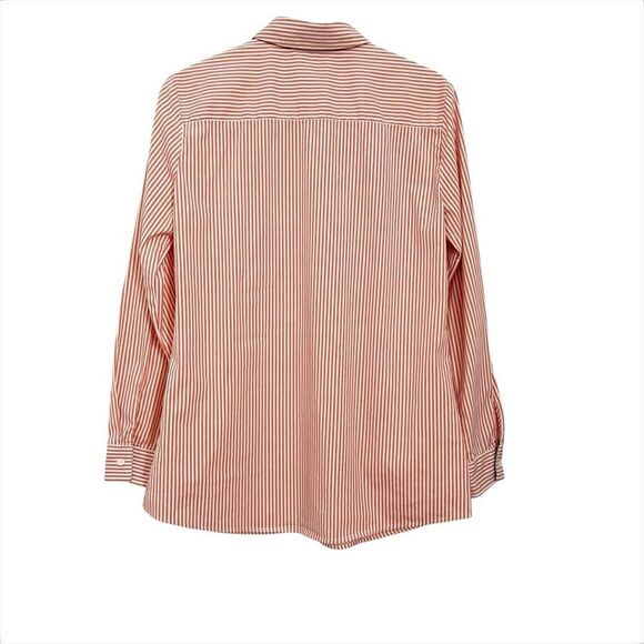 J. McLaughlin Orange Long Sleeve Button Down Shirt Size Medium - Picture 2 of 8